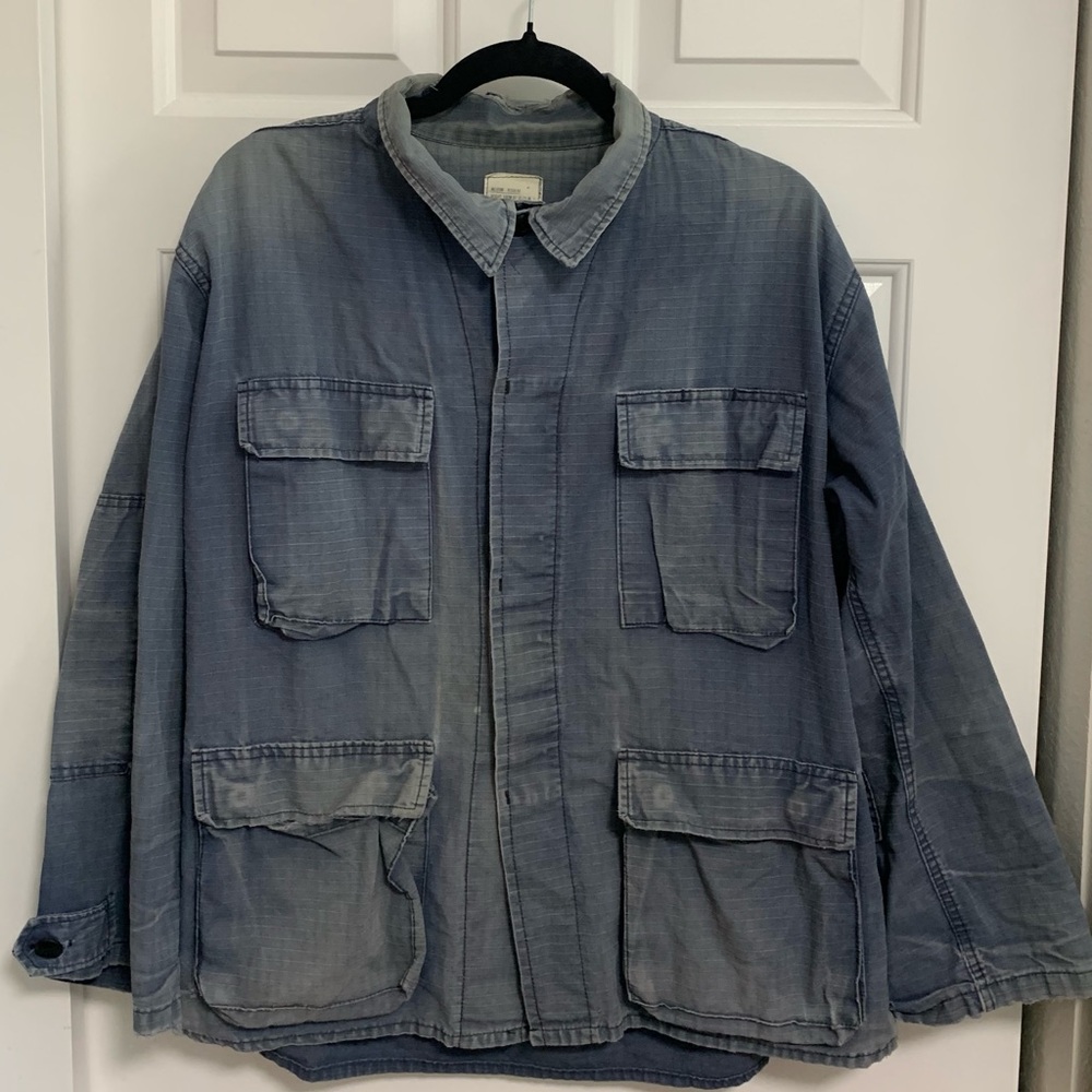 Distressed Blue Combat Jacket